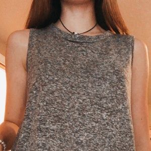 Dark grey tank top
